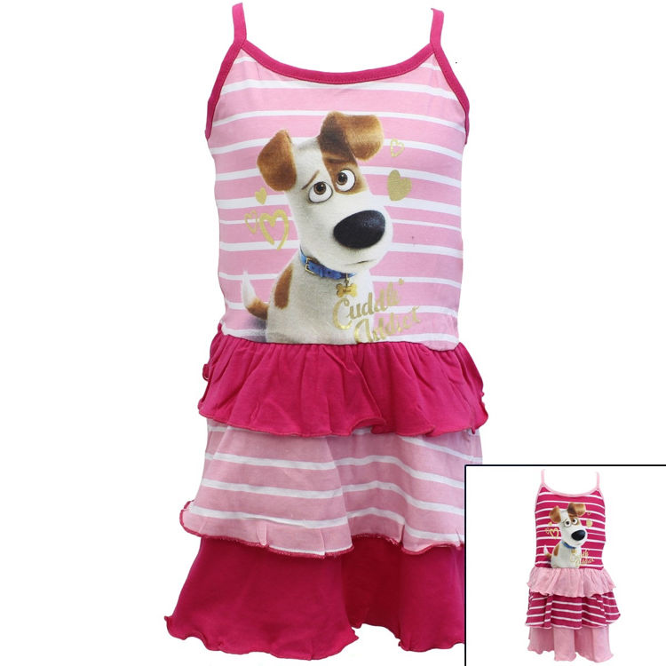 Picture of SL33105-THE SECRET LIFE OF PETS DRESS IN COTTON -STREPS